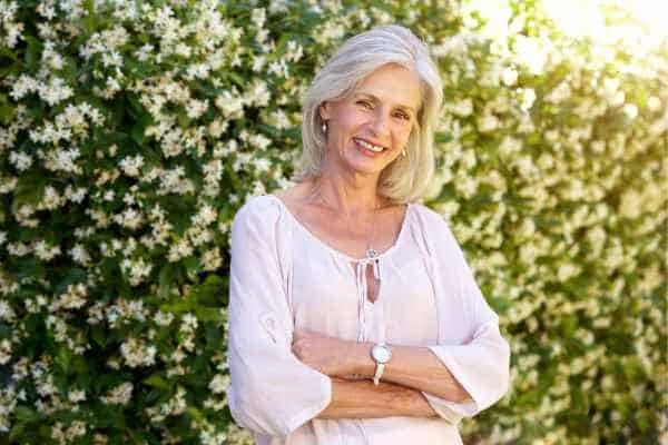 Older woman happy with urinary incontinence treatment Leicester