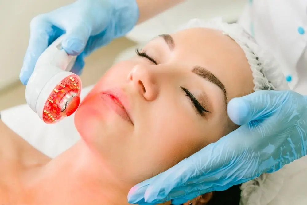 woman having non-surgical Morph8 treatment Leicester
